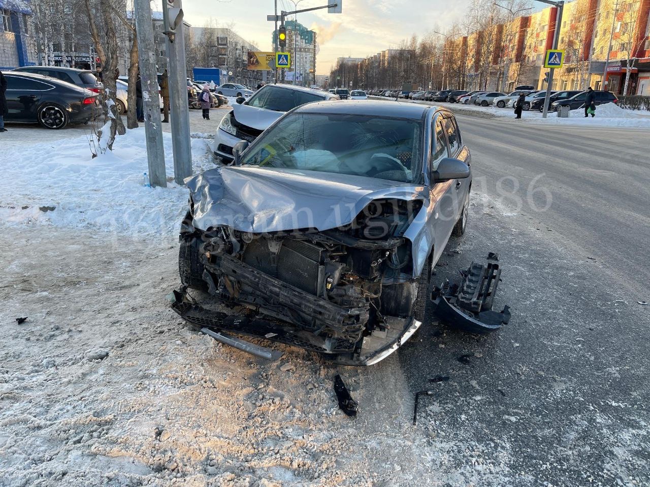 Одна из распространённых причин ДТП на перекрёстке.