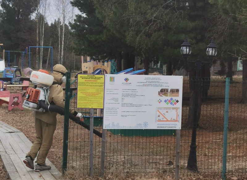 В сельском поселении Каменное  с.Каменное и с.Пальяново проведён 1-й этап акарицидной обработки от клеща..