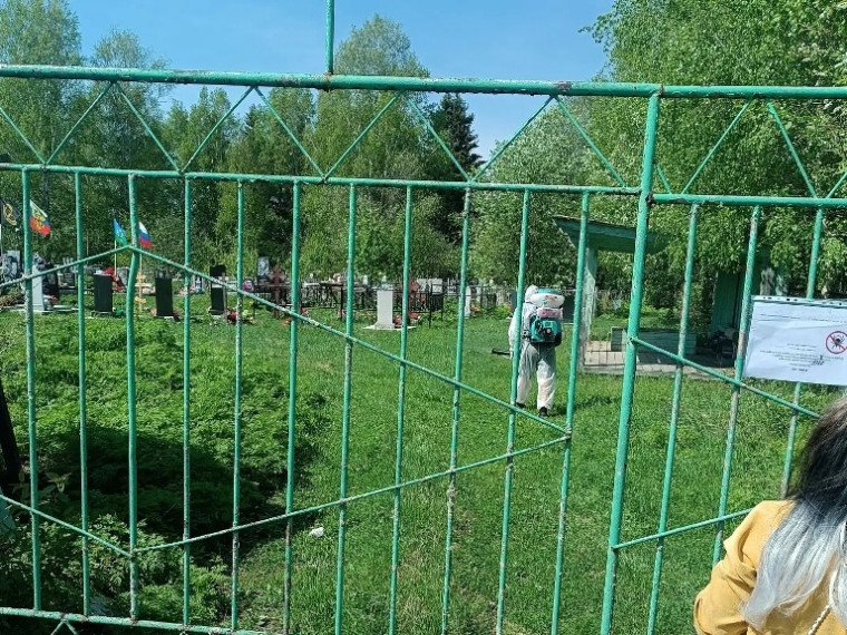 В селе Пальяново проведён 1-й этап акарицидной обработки от клеща.